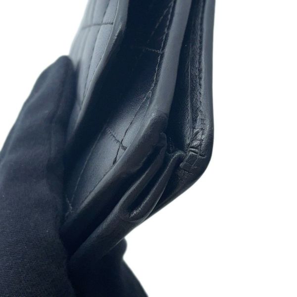 シャネル チェーンウォレット カンボンライン ココマーク A46646 CHANEL 財布 黒