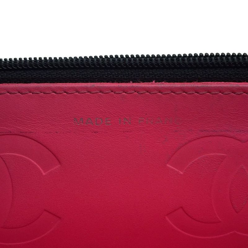 シャネル チェーンウォレット カンボンライン ココマーク A46646 CHANEL 財布 黒