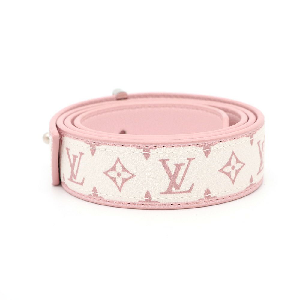 ルイヴィトン ベルト モノグラム サンチュール ベルト レディースサイズ80 M9302 白