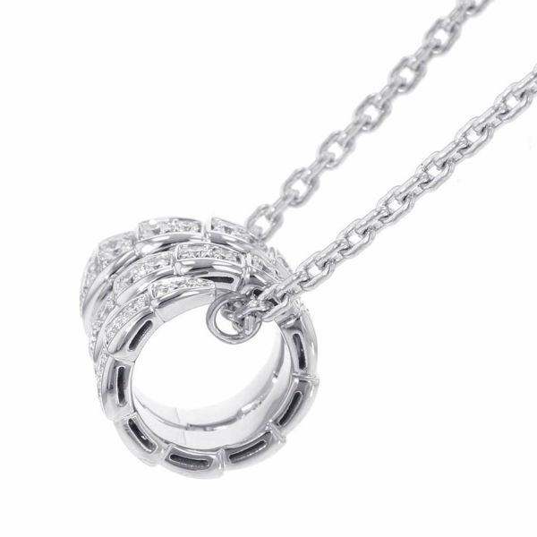 ブルガリ ネックレス セルペンティ ヴァイパー ネックレス ダイヤモンド 0.63ct K18WGホワイトゴールド 357796 ペンダント