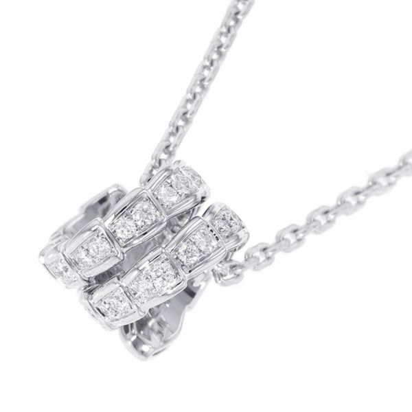 ブルガリ ネックレス セルペンティ ヴァイパー ネックレス ダイヤモンド 0.63ct K18WGホワイトゴールド 357796 ペンダント