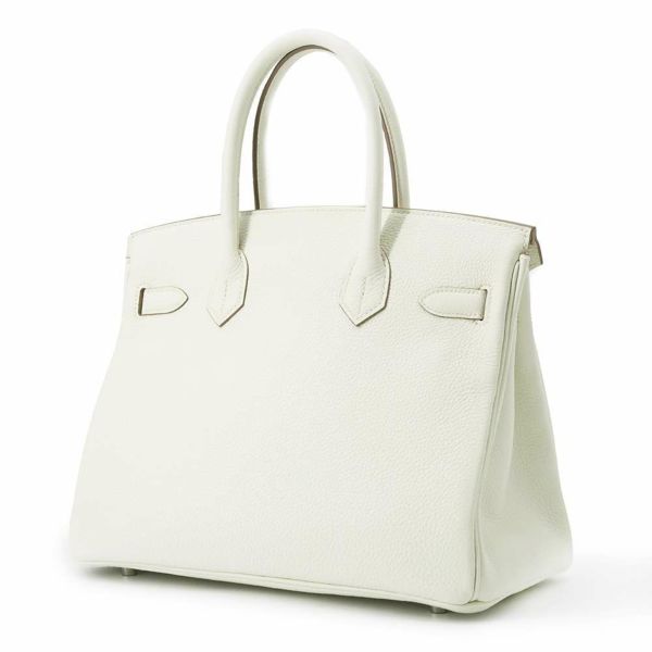 エルメス バーキン30 マッシュルーム/シルバー金具 トゴ B刻印 HERMES Birkin ハンドバッグ