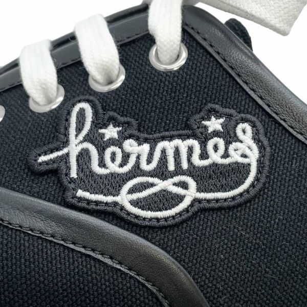 エルメス スニーカー イノサン キャンバス レディースサイズ36 1/2 HERMES 靴 黒