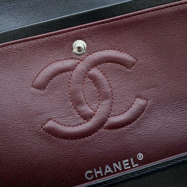 シャネル チェーンショルダーバッグ マトラッセ25 ココマーク ラムスキン ダブルチェーン A01112 CHANEL 黒