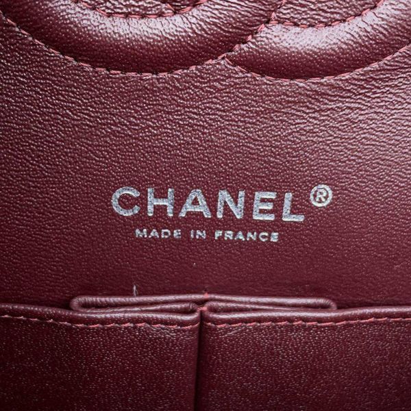 シャネル チェーンショルダーバッグ マトラッセ25 ココマーク ラムスキン ダブルチェーン A01112 CHANEL 黒