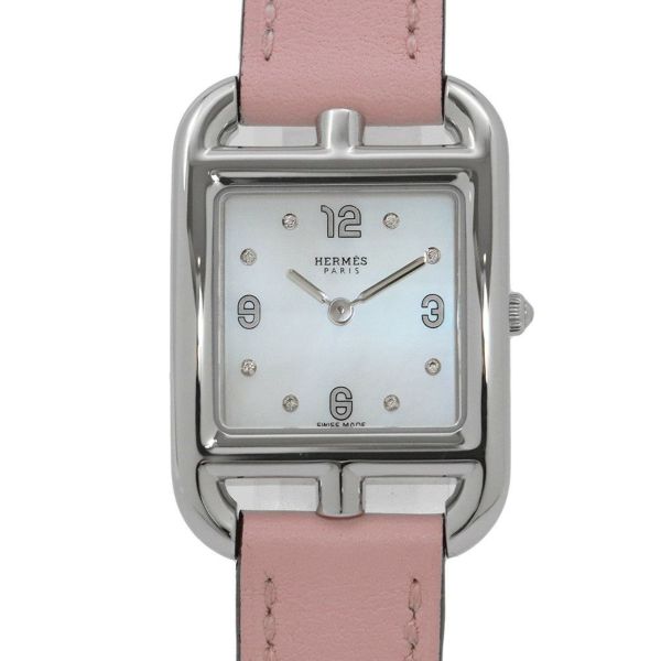 エルメス ケープコッド CC1.210.290 HERMES 腕時計 ホワイトシェル文字盤 8Pダイヤ
