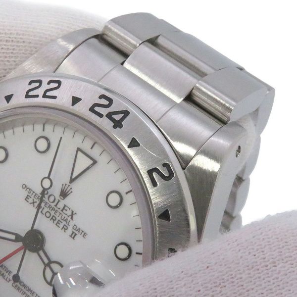 ロレックス エクスプローラー2 N番 16570 ROLEX 腕時計 白文字盤