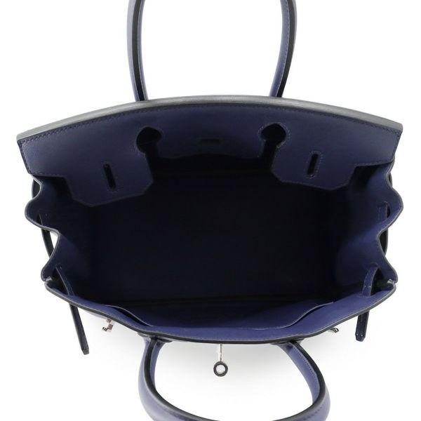 エルメス バーキン30 トレサージュ ブルーアンクル/ブルーデゥノール/ゴールド/シルバー金具 スイフト/エプソン D刻印