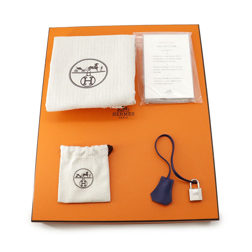 エルメス バーキン30 トレサージュ ブルーアンクル/ブルーデゥノール/ゴールド/シルバー金具 スイフト/エプソン D刻印