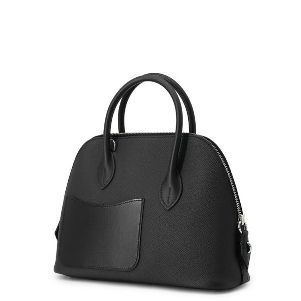 エルメス ボリード1923 25 無秩序 ブラック/シルバー金具 エプソン/スイフト/ヴァッシュハンター B刻印 2wayショルダー 黒