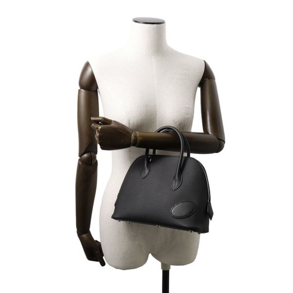 エルメス ボリード1923 25 無秩序 ブラック/シルバー金具 エプソン/スイフト/ヴァッシュハンター B刻印 2wayショルダー 黒