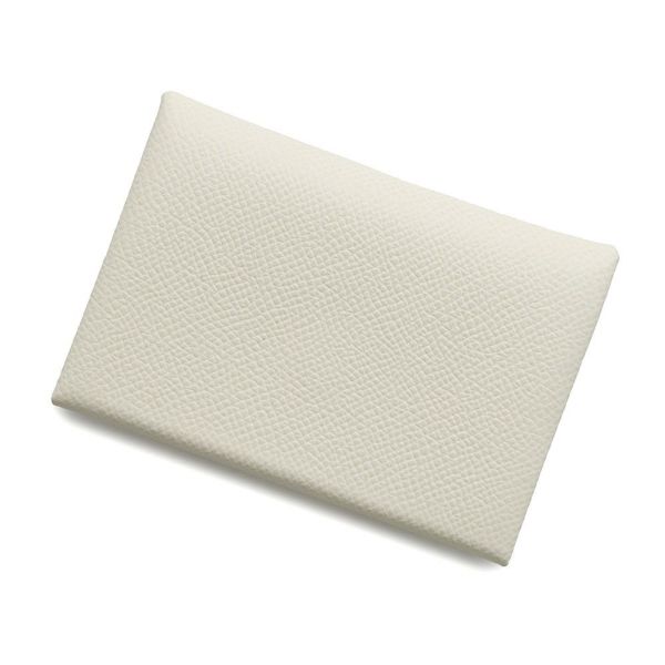 エルメス コインケース カルヴィ デュオ ヴェルソ ナタ/ジョーヌプッサン/シルバー金具 エプソン W刻印 財布