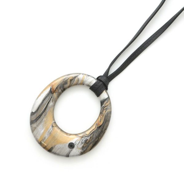 エルメス ネックレス ステレール・マーブリング ラッカーウッド HERMES アクセサリー