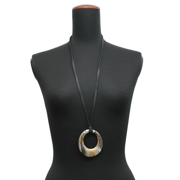 エルメス ネックレス ステレール・マーブリング ラッカーウッド HERMES アクセサリー