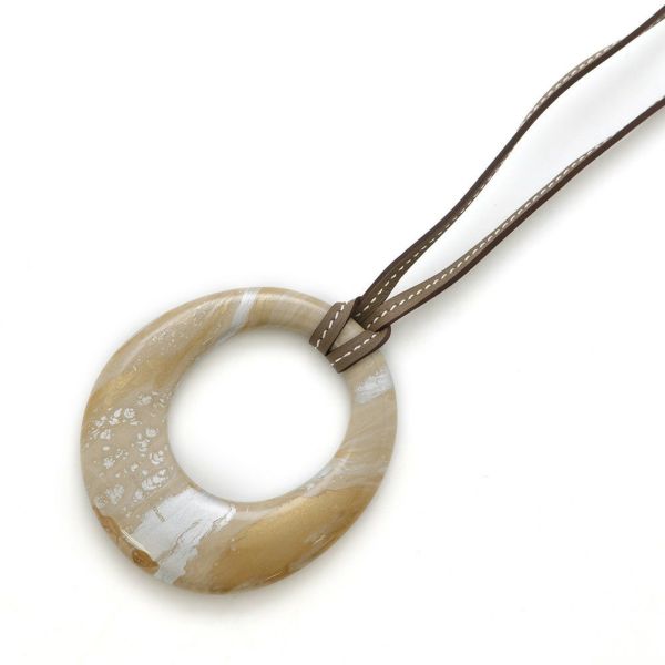 エルメス ネックレス ステレール・マーブリング ラッカーウッド HERMES アクセサリー