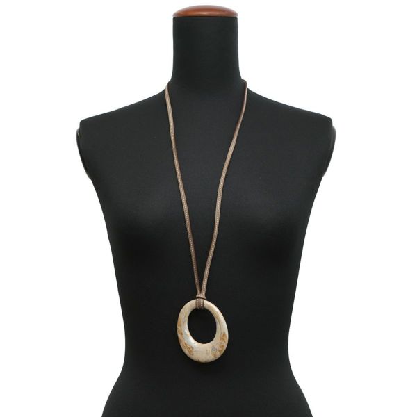 エルメス ネックレス ステレール・マーブリング ラッカーウッド HERMES アクセサリー