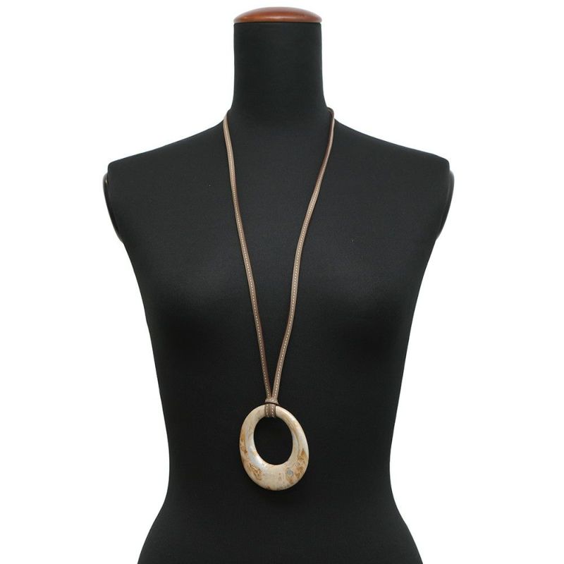 エルメス ネックレス ステレール・マーブリング ラッカーウッド HERMES アクセサリー