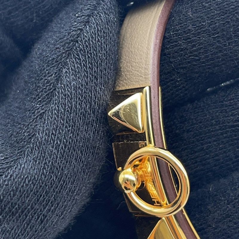 エルメス ブレスレット リヴァル ミニ エトゥープ/ゴールド金具 スイフト サイズT2 B刻印 HERMES