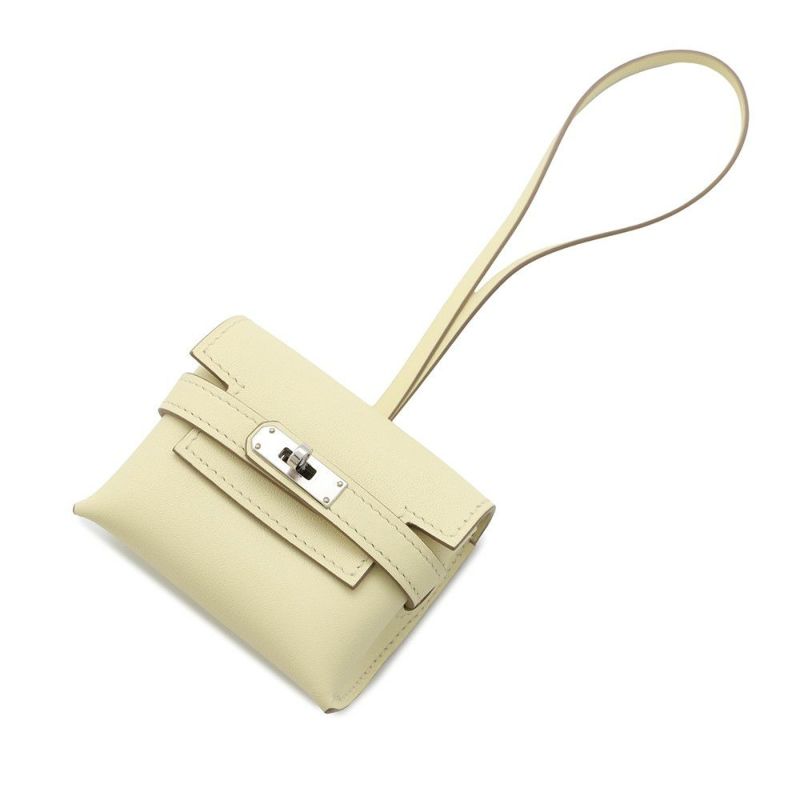 エルメス バッグチャーム ケリー フェスティバル チャーム ジョーヌミルトン/シルバー金具 スイフト W刻印