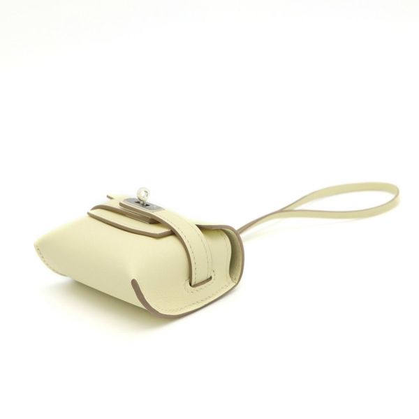 エルメス バッグチャーム ケリー フェスティバル チャーム ジョーヌミルトン/シルバー金具 スイフト W刻印