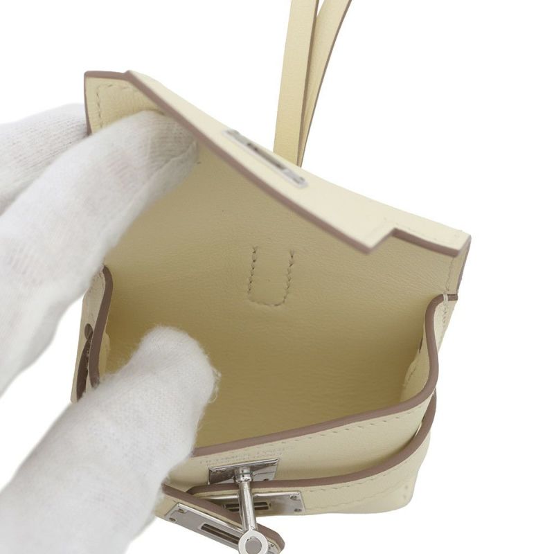 エルメス バッグチャーム ケリー フェスティバル チャーム ジョーヌミルトン/シルバー金具 スイフト W刻印
