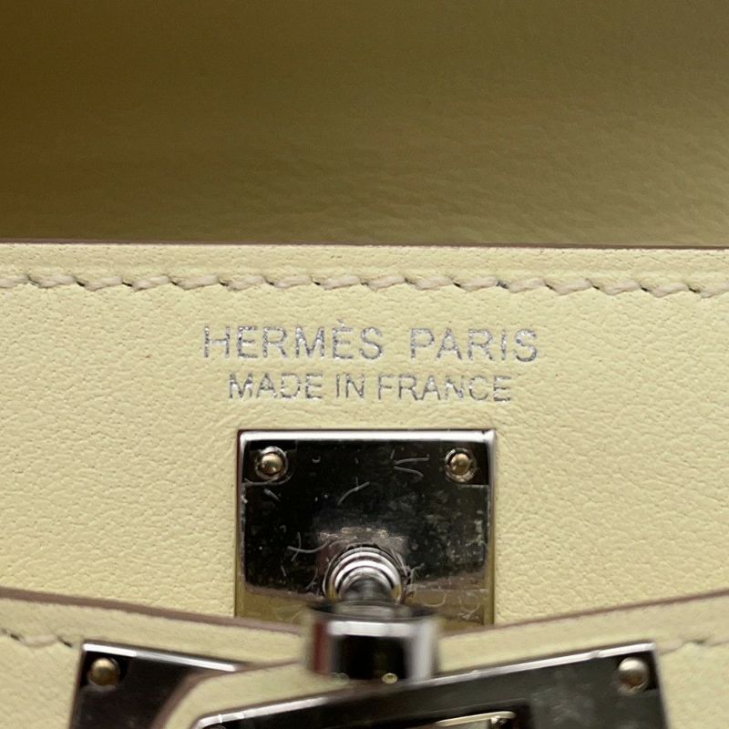 エルメス バッグチャーム ケリー フェスティバル チャーム ジョーヌミルトン/シルバー金具 スイフト W刻印