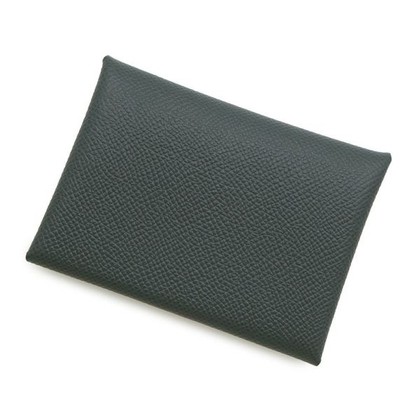 エルメス コインケース カルヴィ デュオ ヴェールマングローブ