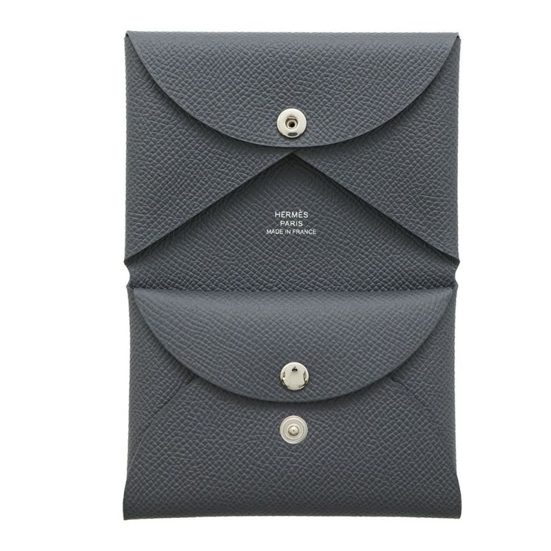 エルメス コインケース カルヴィ デュオ アルドワーズ/シルバー金具 エプソン K刻印