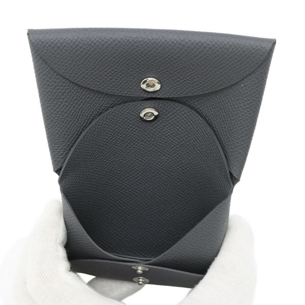 エルメス コインケース カルヴィ デュオ アルドワーズ/シルバー金具 エプソン K刻印