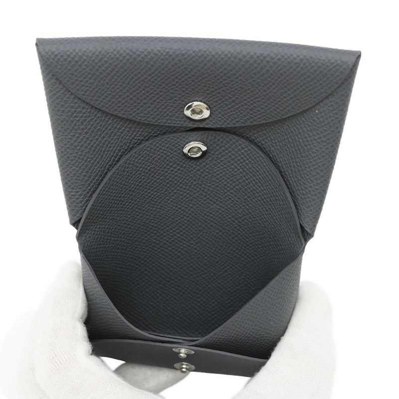 エルメス コインケース カルヴィ デュオ アルドワーズ/シルバー金具 エプソン K刻印