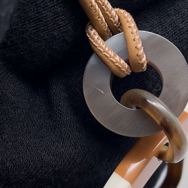 エルメス ネックレス Hエキップ Equipe バッファローホーン HERMES アクセサリー