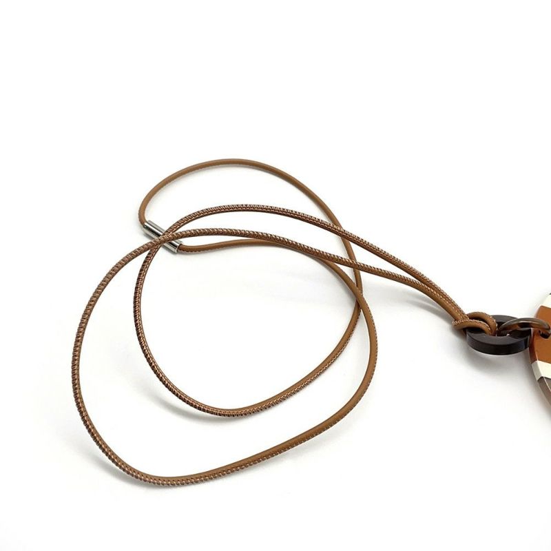 エルメス ネックレス Hエキップ Equipe バッファローホーン HERMES アクセサリー