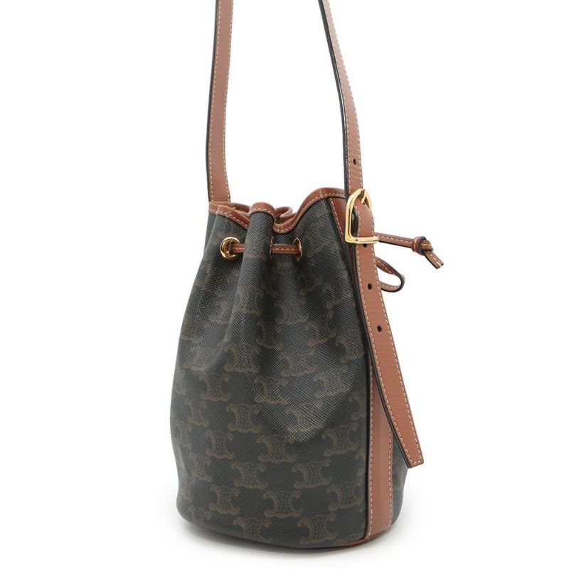 セリーヌ ショルダーバッグ スモール ドローストリングバッグ トリオンフ 191142 CELINE