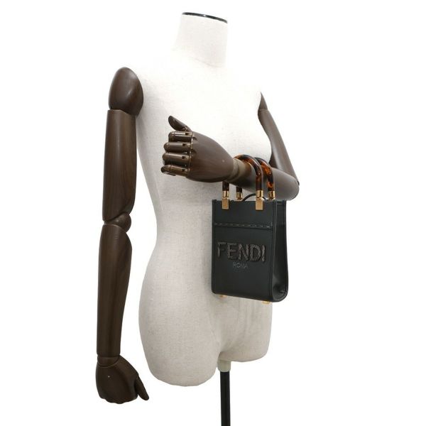 フェンディ ハンドバッグ サンシャイン ショッパー スモール レザー パイソン 8BS051 FENDI 2wayショルダー