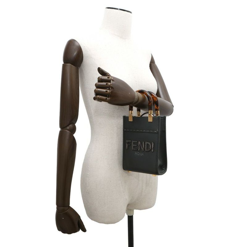 フェンディ ハンドバッグ サンシャイン ショッパー スモール レザー パイソン 8BS051 FENDI 2wayショルダー