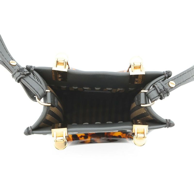 フェンディ ハンドバッグ サンシャイン ショッパー スモール レザー パイソン 8BS051 FENDI 2wayショルダー