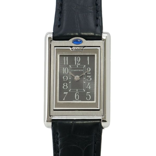 カルティエ タンク バスキュラント W1016830 Cartier 腕時計 ブラック文字盤