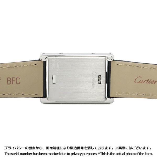 カルティエ タンク バスキュラント W1016830 Cartier 腕時計 ブラック文字盤