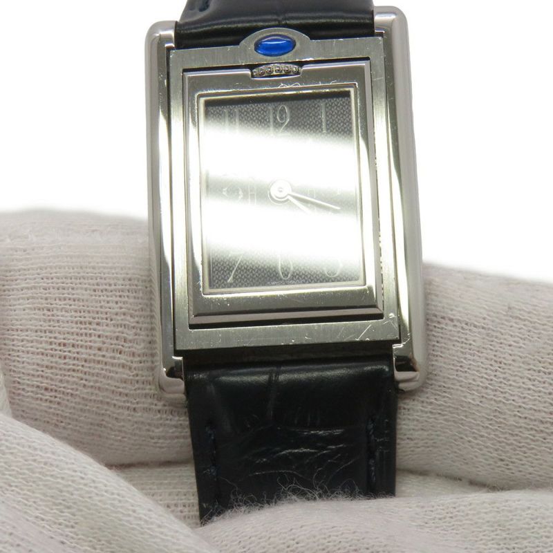 カルティエ タンク バスキュラント W1016830 Cartier 腕時計 ブラック文字盤