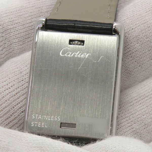 カルティエ タンク バスキュラント W1016830 Cartier 腕時計 ブラック文字盤
