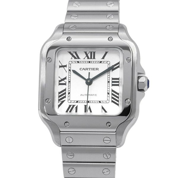 カルティエ サントス ドゥ カルティエ MM WSSA0029 Cartier 腕時計 シルバー文字盤
