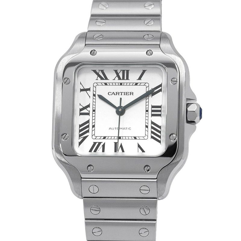 カルティエ サントス ドゥ カルティエ MM WSSA0029 Cartier 腕時計 シルバー文字盤