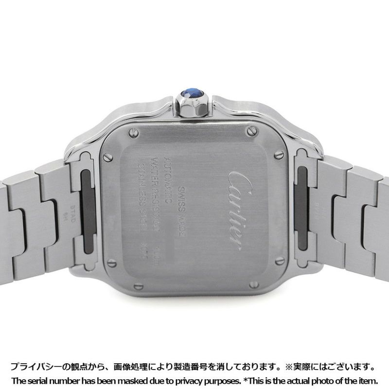 カルティエ サントス ドゥ カルティエ MM WSSA0029 Cartier 腕時計 シルバー文字盤