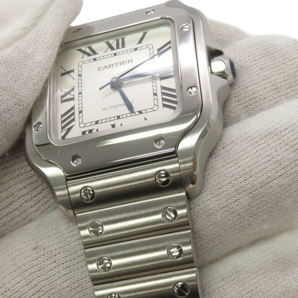 カルティエ サントス ドゥ カルティエ MM WSSA0029 Cartier 腕時計 シルバー文字盤