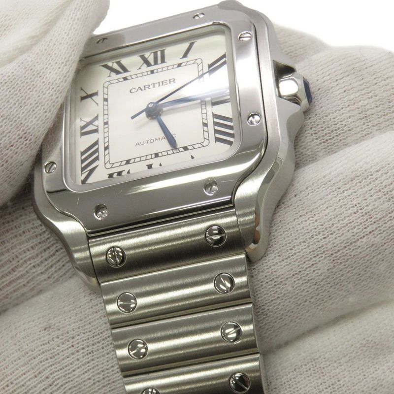 カルティエ サントス ドゥ カルティエ MM WSSA0029 Cartier 腕時計 シルバー文字盤