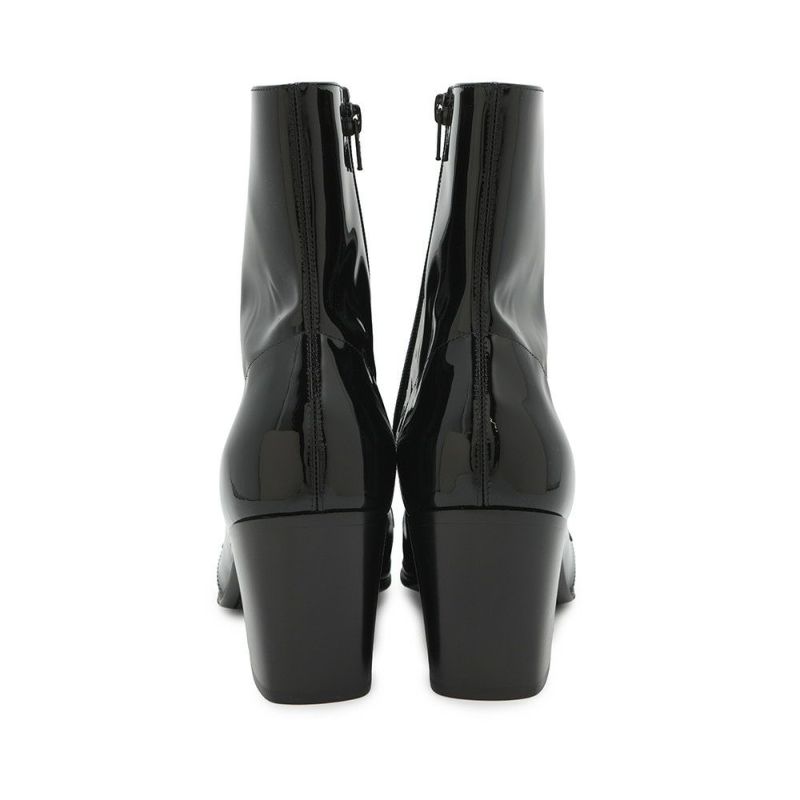 サンローランパリ ブーツ パテントレザー メンズサイズ41 709468 SAINT LAURENT PARIS 靴 黒