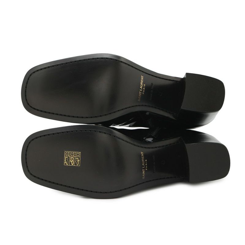 サンローランパリ ブーツ パテントレザー メンズサイズ41 709468 SAINT LAURENT PARIS 靴 黒