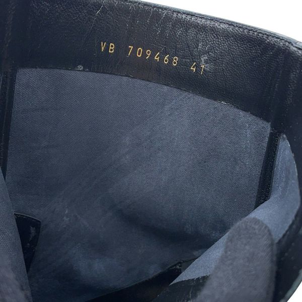 サンローランパリ ブーツ パテントレザー メンズサイズ41 709468 SAINT LAURENT PARIS 靴 黒