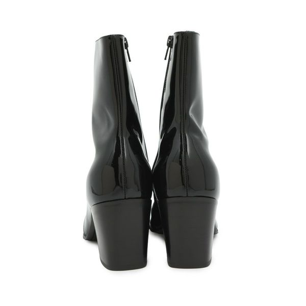 サンローランパリ ブーツ パテント サイドジップ  メンズサイズ40 713137 SAINT LAURENT PARIS 靴 黒