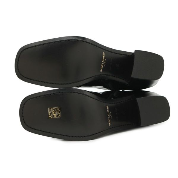 サンローランパリ ブーツ パテント サイドジップ  メンズサイズ40 713137 SAINT LAURENT PARIS 靴 黒